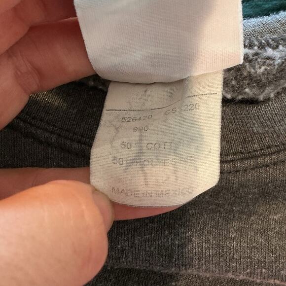 Vintage Champion Sweatshirt Womens Size Medium NC State Wolfpack Grey Pink 90s - Picture 9 of 10